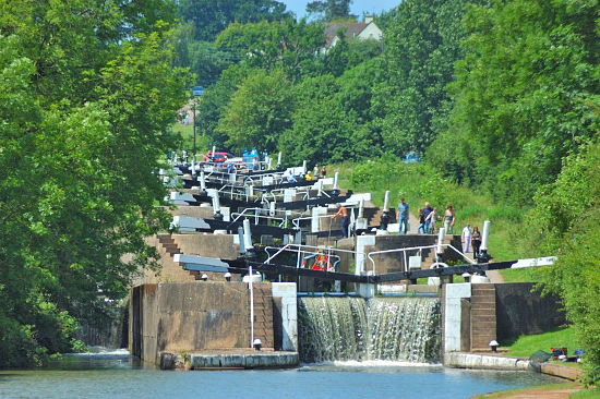 Hatton Locks on Grand Union Canal Warwickshire