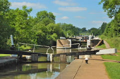 Hatton Locks on Grand Union Canal Warwickshire