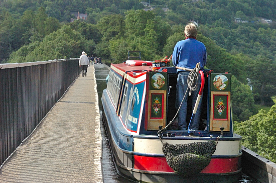 Pontcysyllte Aqueduct on LLangollen Canal Denbighshire